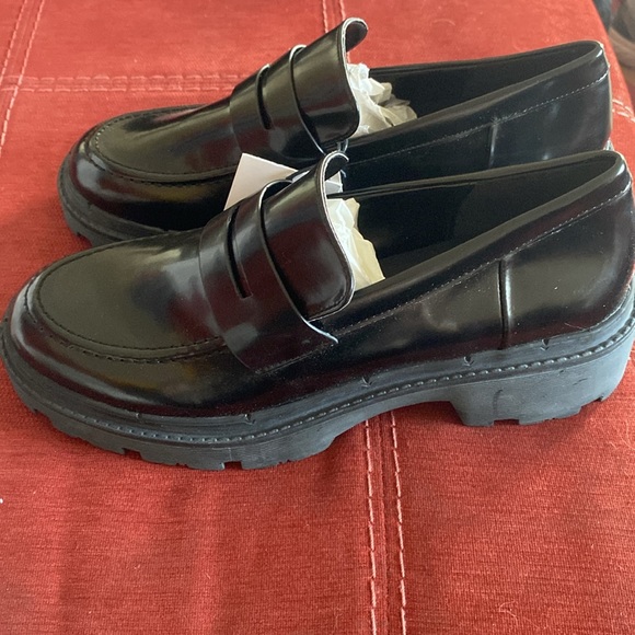 🆕ZARA- Track Sole Loafers/Black- Brand New in Dust Bag: Sz 7.5 - Picture 8 of 11